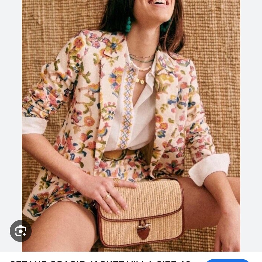 Sézane Gracie Jacket in Villa print